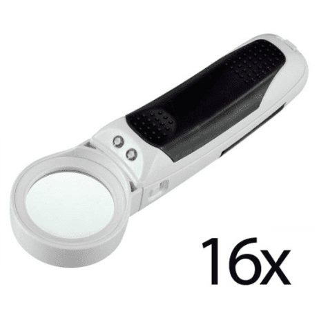 2 Led Detachable Type Magnifier 16X 2